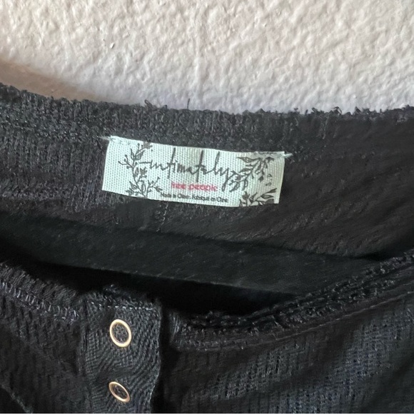 Free People Sloane Bodysuit in Black Small - Picture 10 of 11